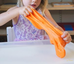 Slime casero calabazas tema de octubre