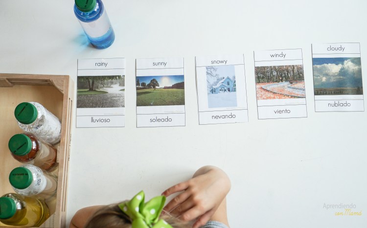 Free weather printables Montessori at home.