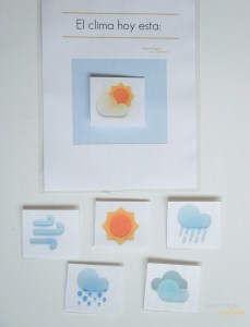 Free Weather station printable. Montessori at home